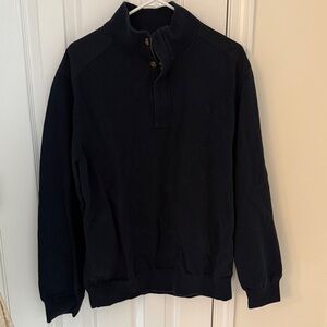 Ralph Lauren Men's Navy Zip-Up Sweater